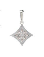 Подвеска из белого золота c перламутром