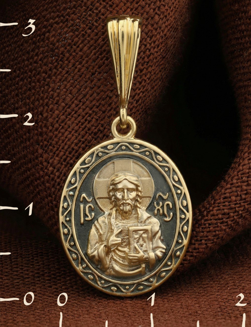 Образок из лимонного золота