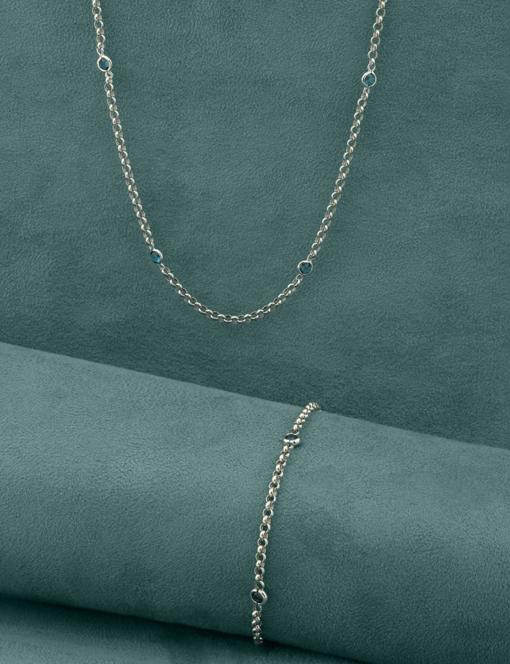 Браслет из белого золота c топазом London