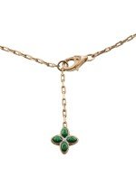 Колье из золота c бриллиантами и малахитом