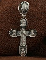 Крест из белого золота