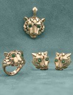 Кольцо из золота c изумрудом и рубином