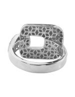 Кольцо из белого золота c бриллиантами