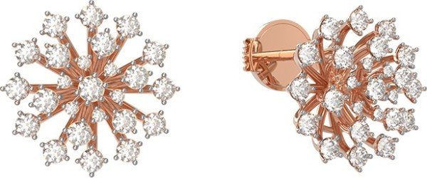 Серьги из золота c бриллиантами