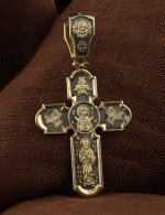 Крест из лимонного золота