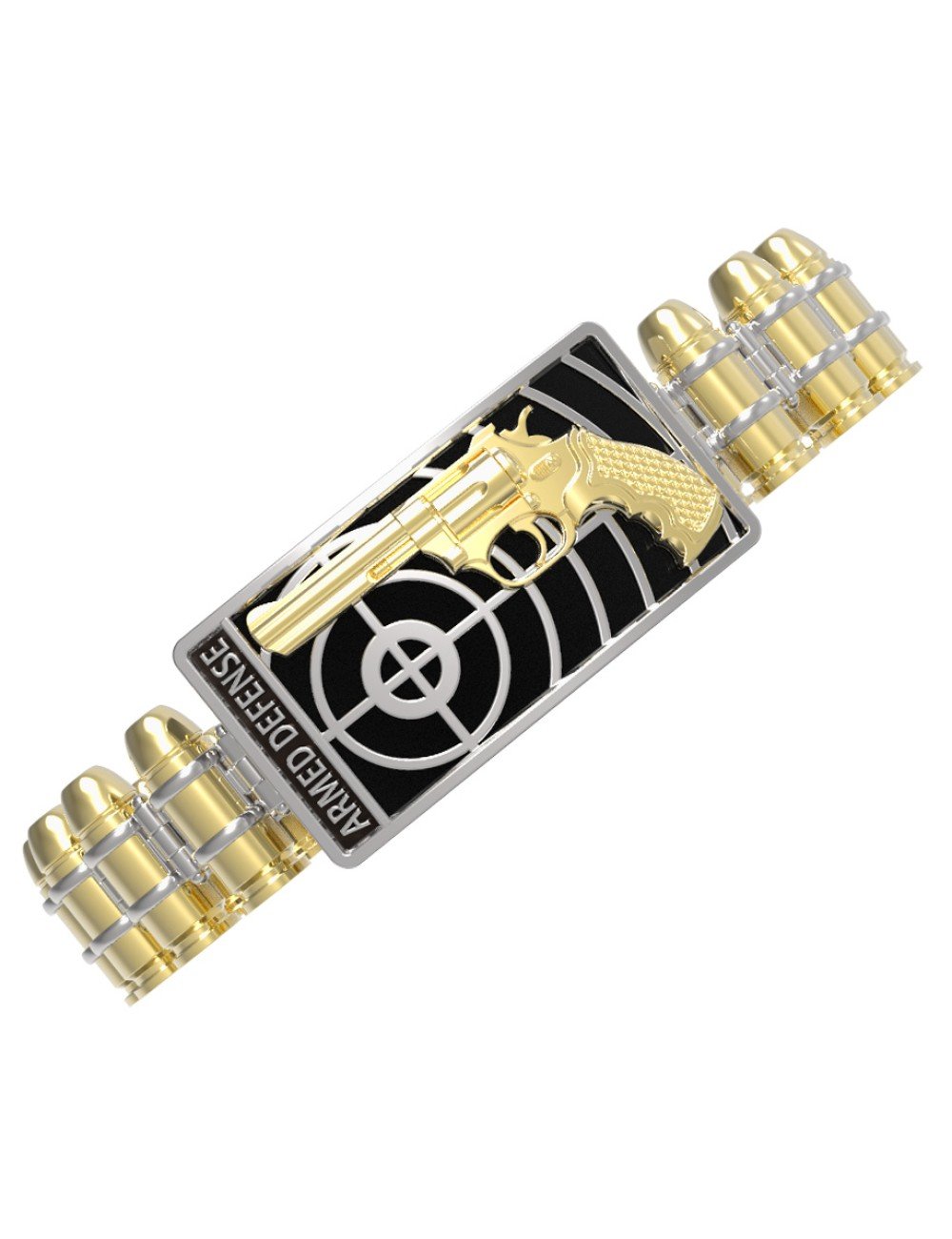 Браслет из лимонного золота c ониксом