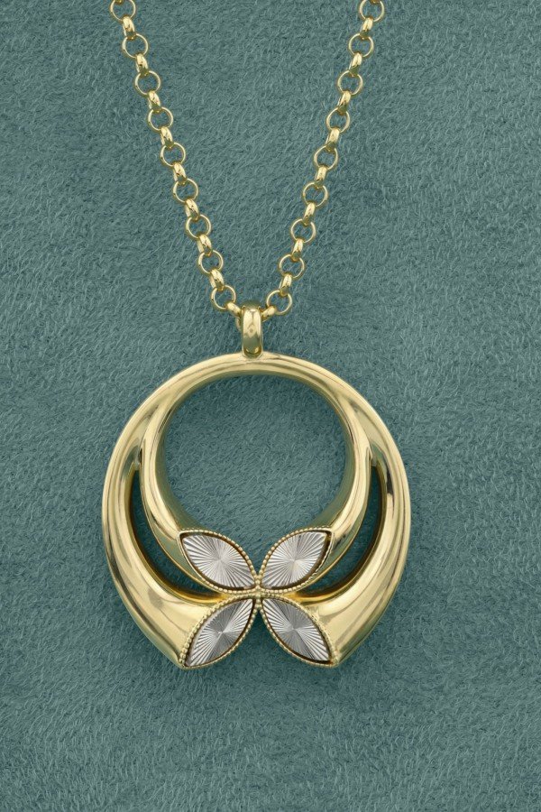 Колье из лимонного золота