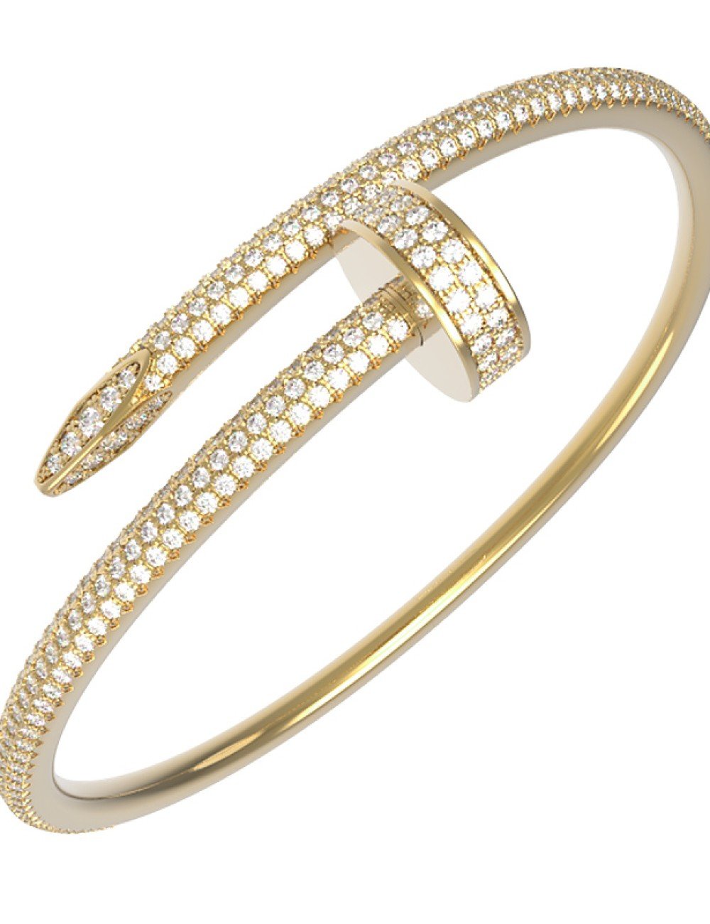 Браслет из лимонного золота c бриллиантами