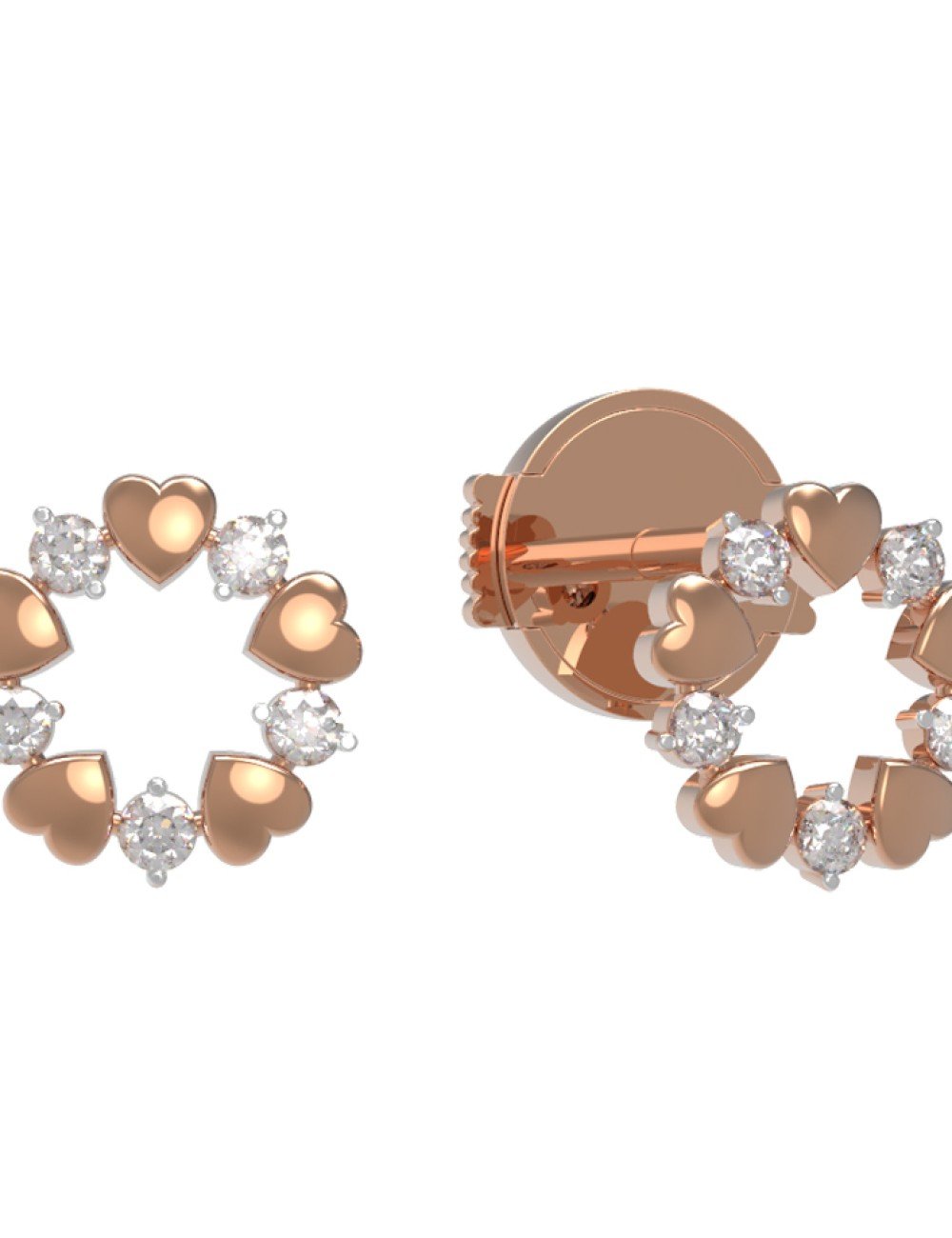 Серьги из золота c бриллиантами