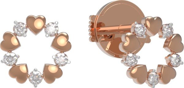 Серьги из золота c бриллиантами