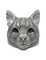 Кольцо из белого золота c эмалью