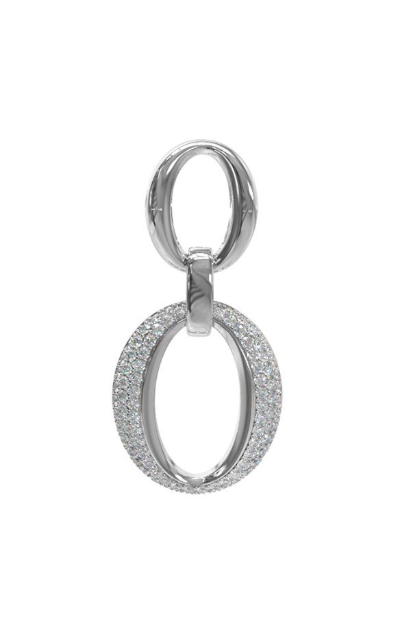Подвеска из белого золота c бриллиантами