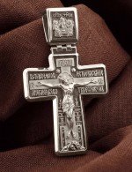 Крест из белого золота