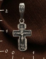 Крест из белого золота