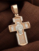 Крест из золота c бриллиантами