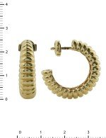 Серьги из лимонного золота