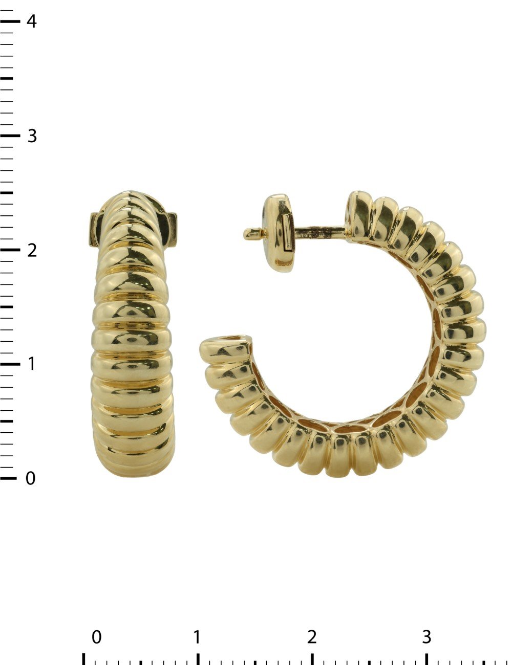 Серьги из лимонного золота