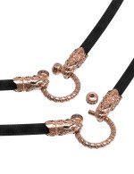 Шнурок шёлковый из золота c шёлковым шнурком