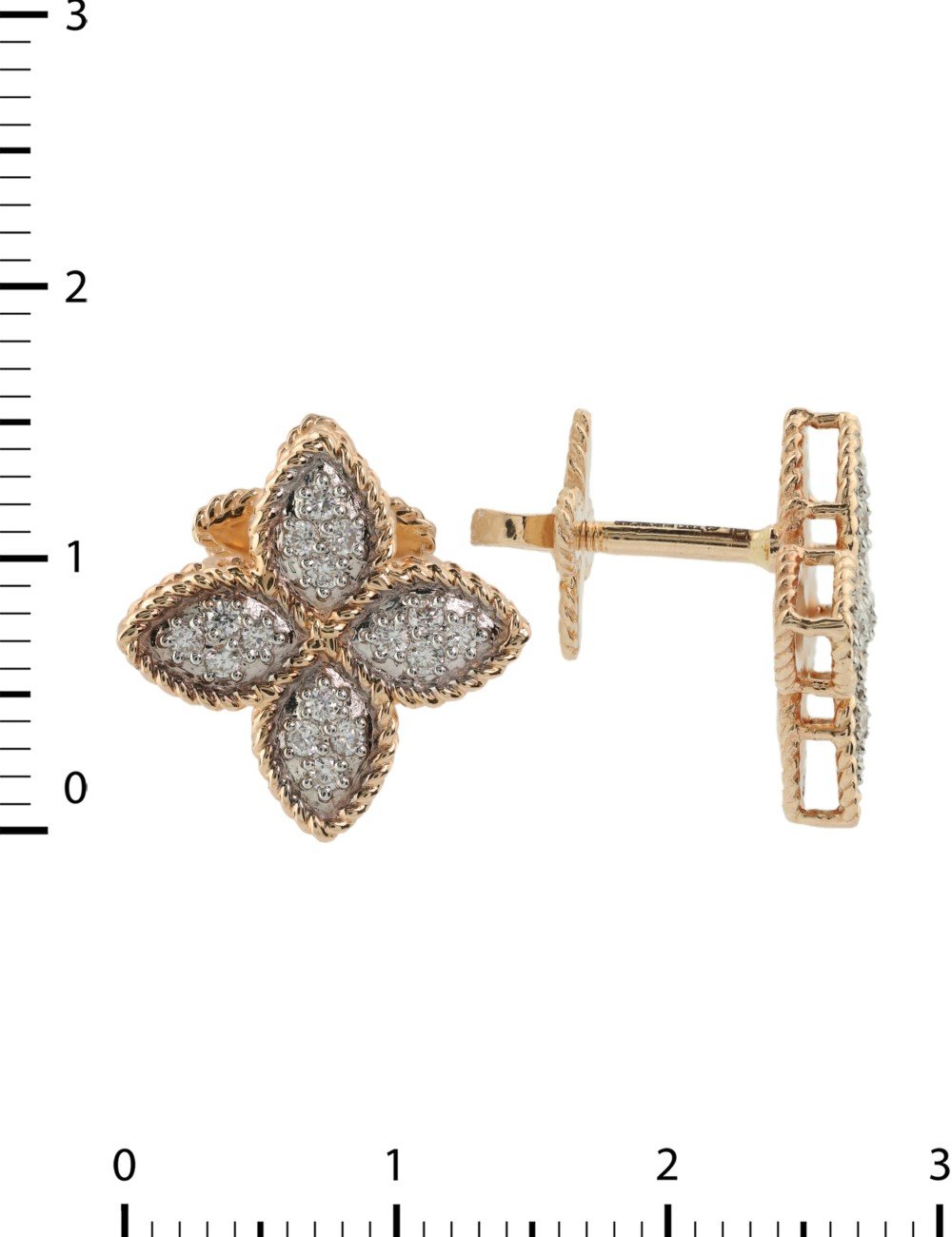 Серьги из золота c бриллиантами