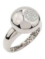 Кольцо из белого золота c бриллиантами