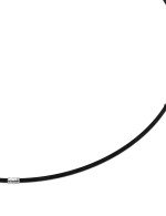 Шнурок шёлковый из белого золота c шёлковым шнурком