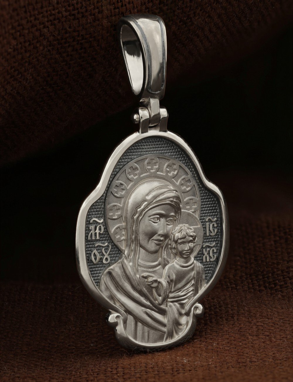 Образок из белого золота