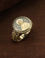 Кольцо из лимонного золота