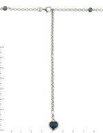 Цепь из белого золота c топазом London