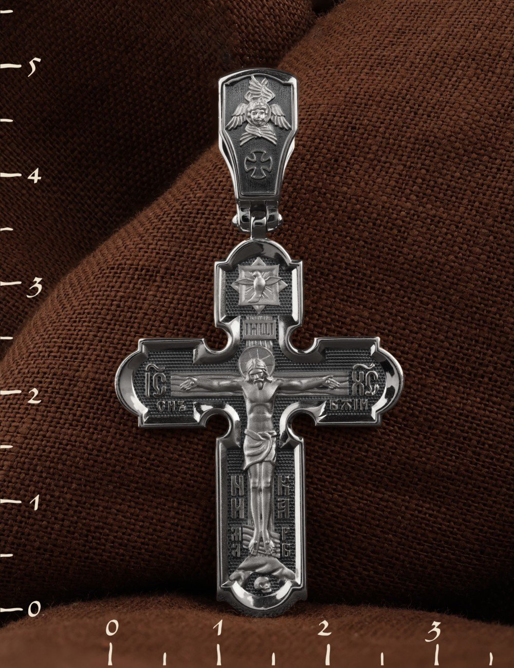Крест из белого золота