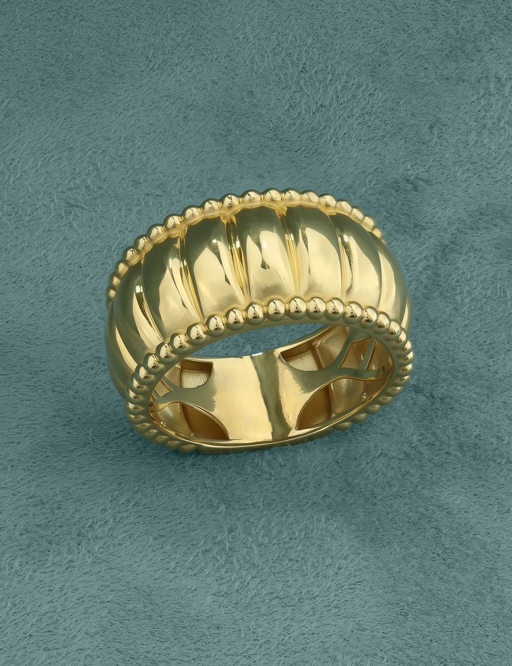 Кольцо из лимонного золота