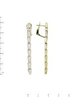 Серьги из лимонного золота c бриллиантами