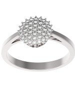 Кольцо из белого золота c бриллиантами