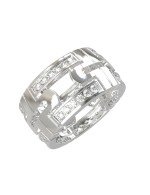 Кольцо из белого золота c бриллиантами