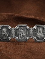 Браслет из белого золота c шнурком