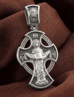 Крест из белого золота