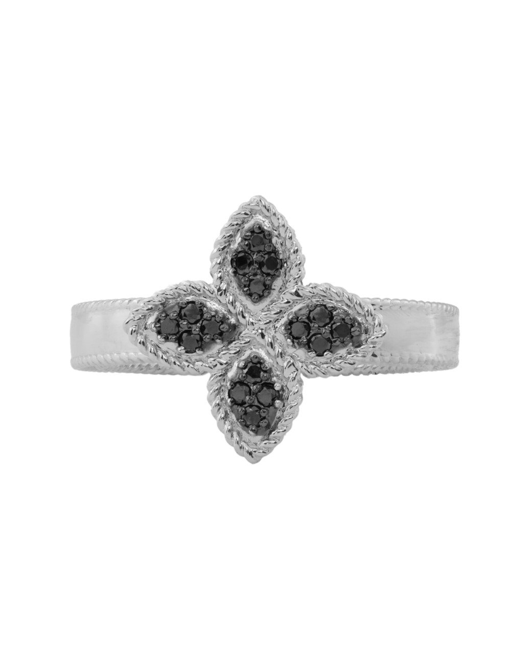 Кольцо из белого золота c бриллиантами