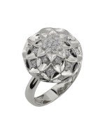 Кольцо из белого золота c бриллиантами