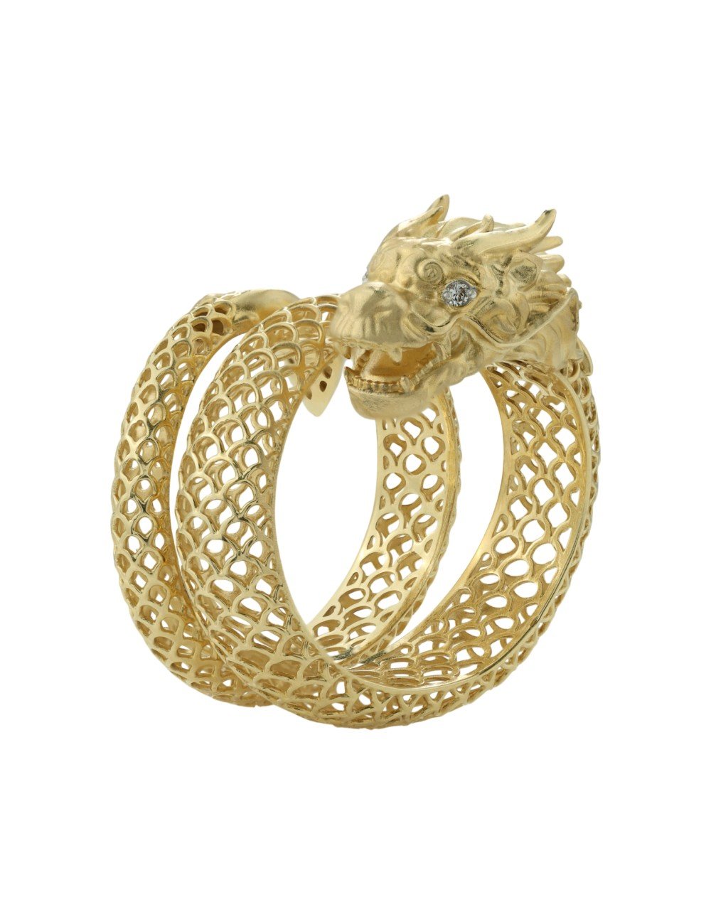 Кольцо из лимонного золота c бриллиантами