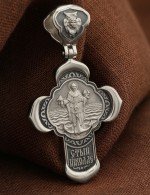 Крест из белого золота