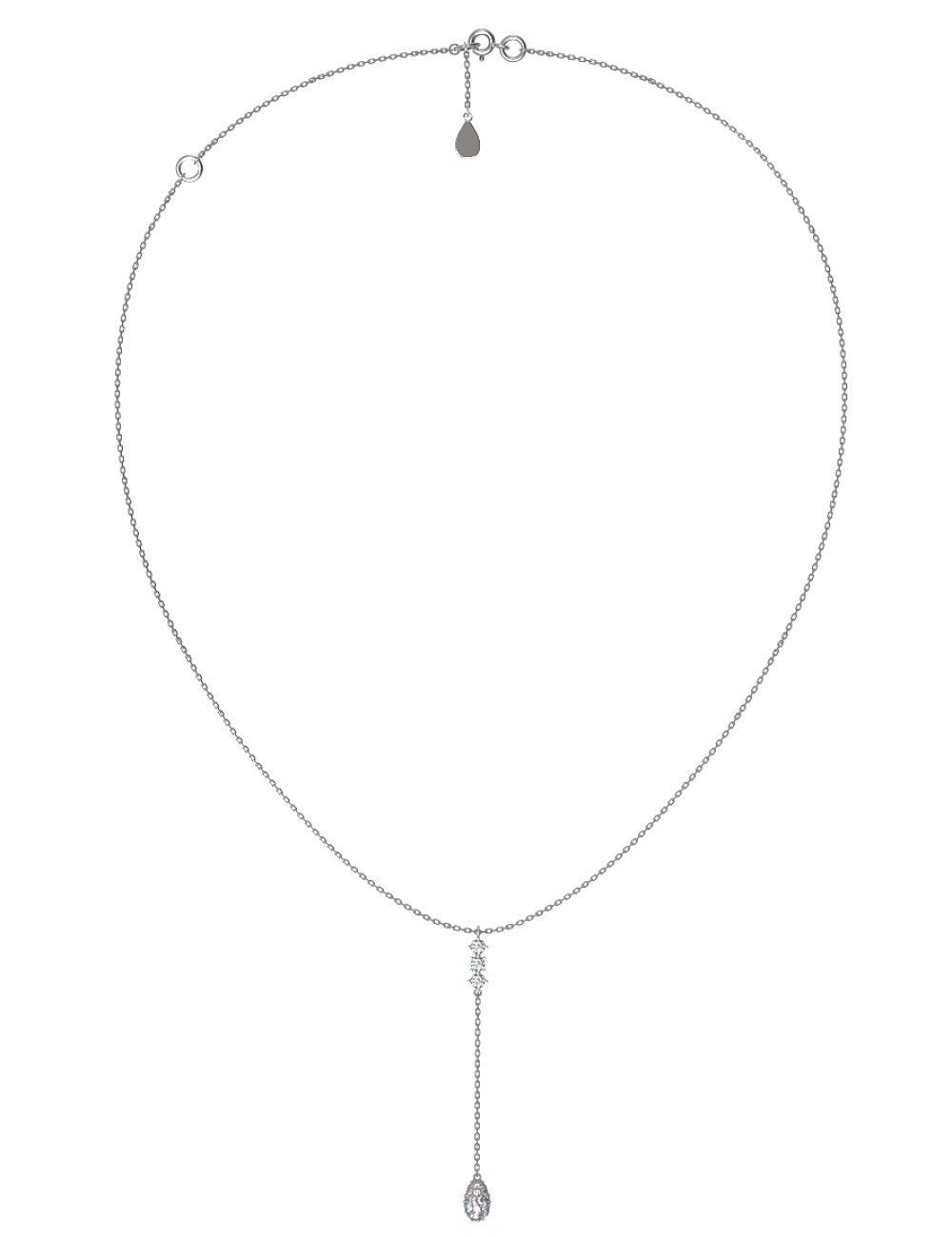 Колье из белого золота c бриллиантами