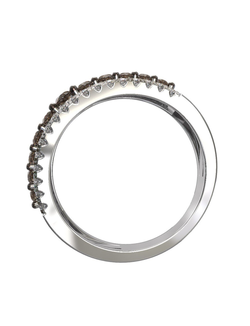 Кольцо из белого золота c бриллиантами