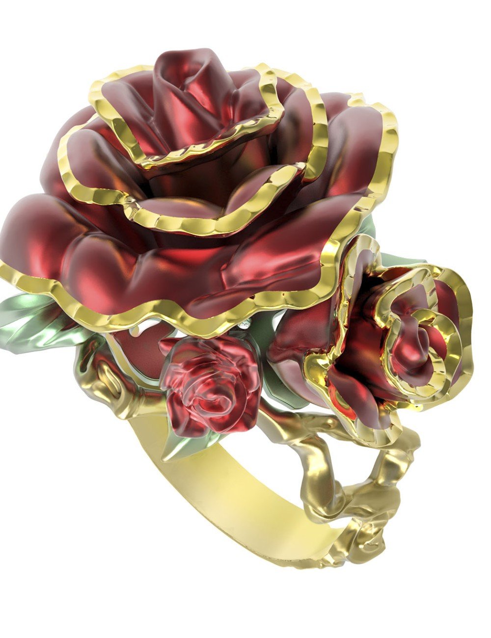 Кольцо из лимонного золота