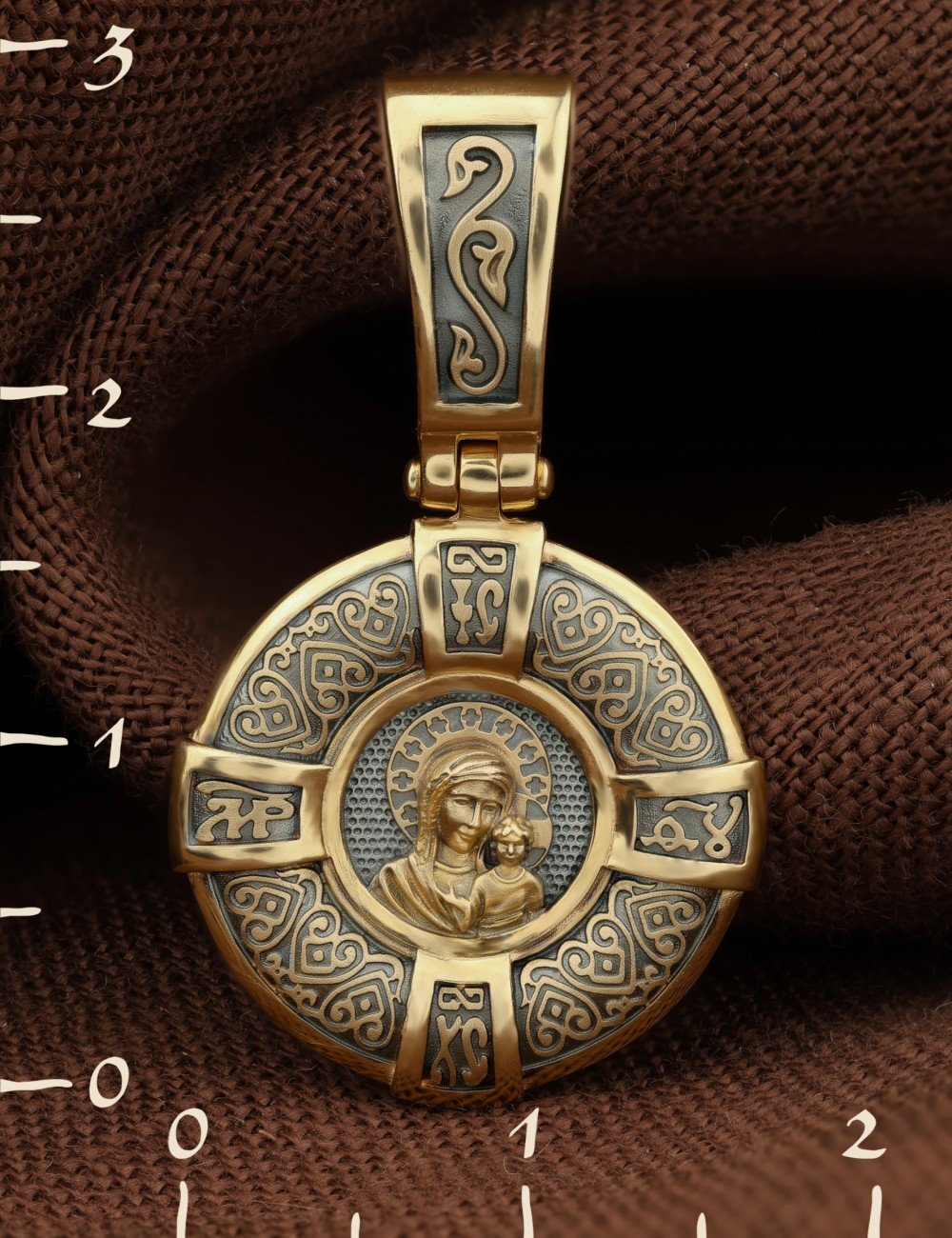 Образок из лимонного золота