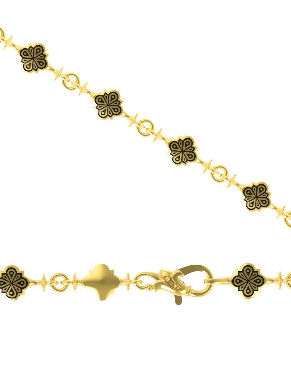 Цепь из лимонного золота