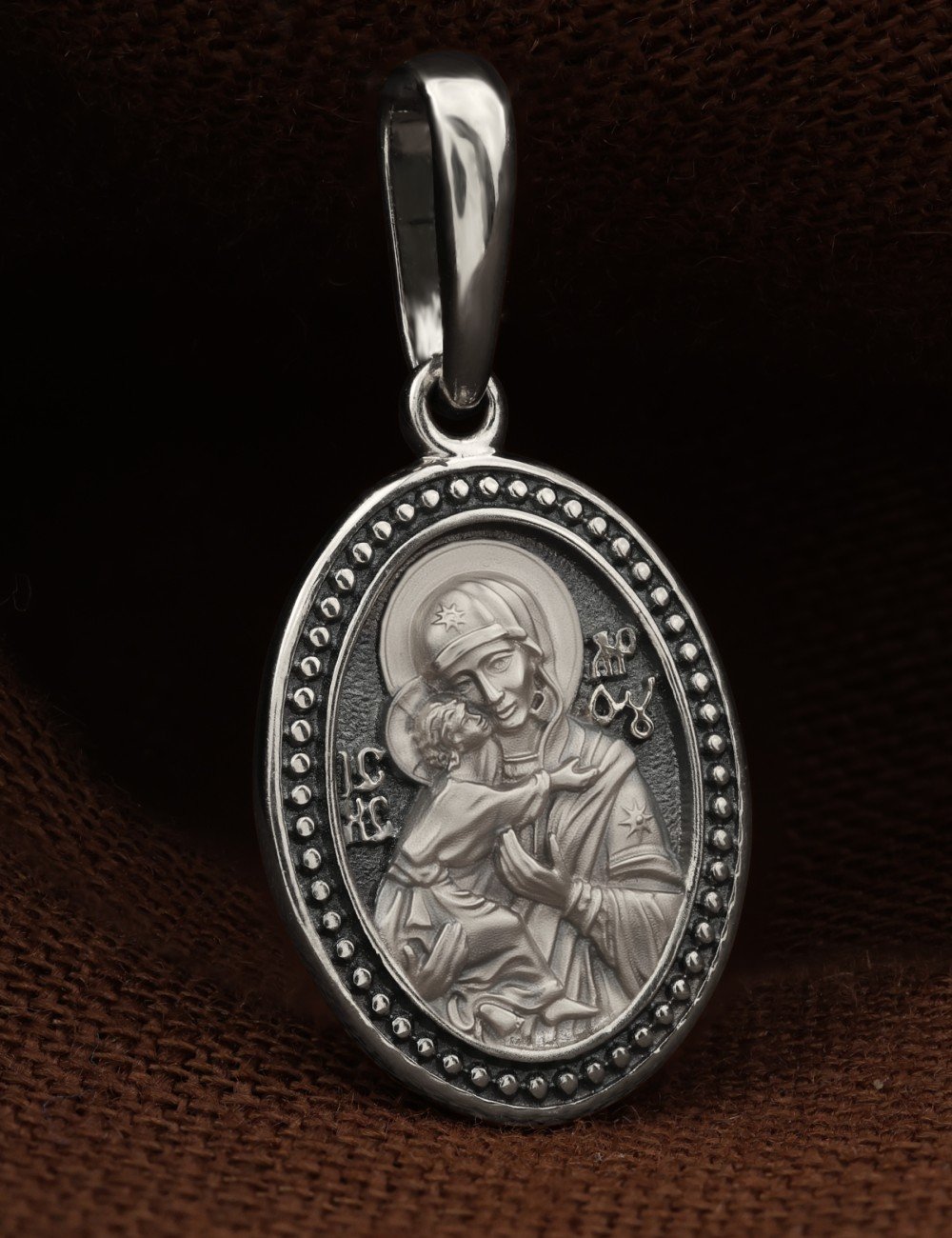 Образок из белого золота