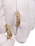 Серьги из лимонного золота