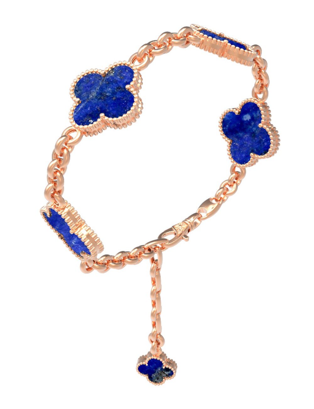 Браслет из золота c лазуритом