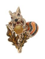 Кольцо из золота c эмалью, гранатом и янтарём