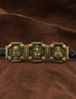 Браслет из лимонного золота c шнурком