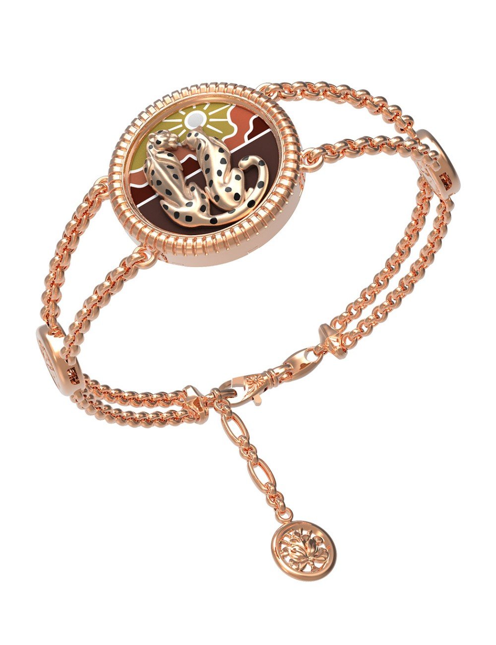 Браслет из золота c эмалью